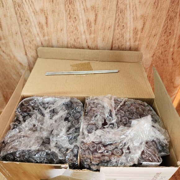 Bed Bath and Beyond Espresso Wooden Bed Post Lifts Brown Lot of 4 New In Box - Picture 4 of 4